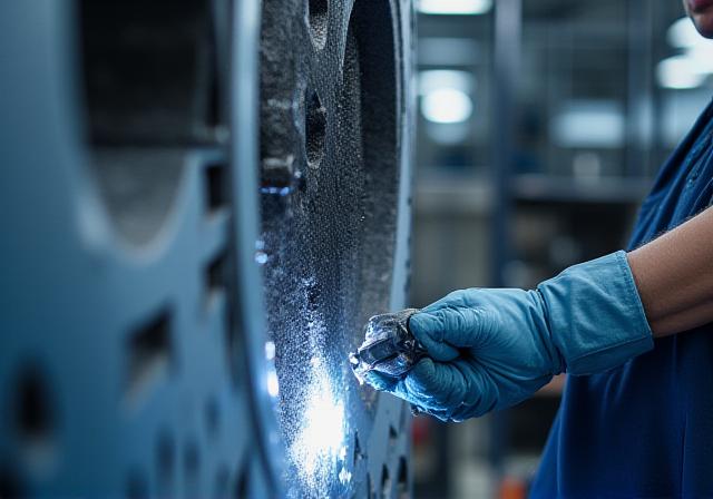 Proceso de limpieza industrial de metales